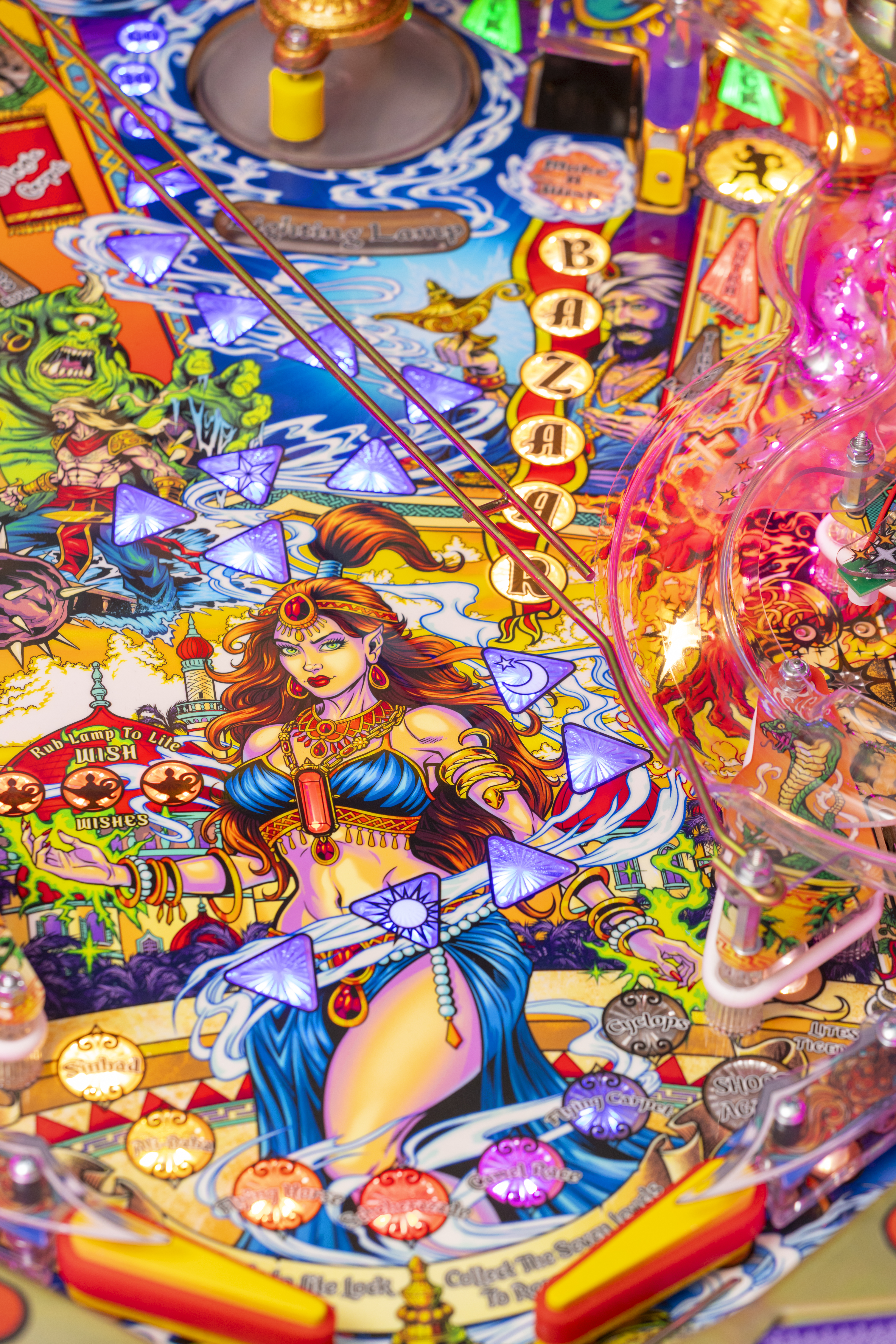 Lower playfield